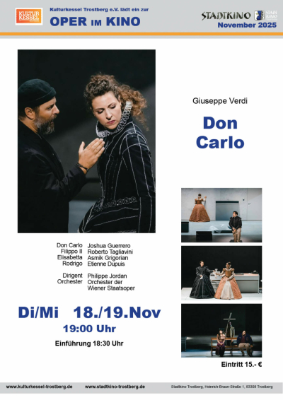 Filmplakat Oper 2025 - Don Carlo